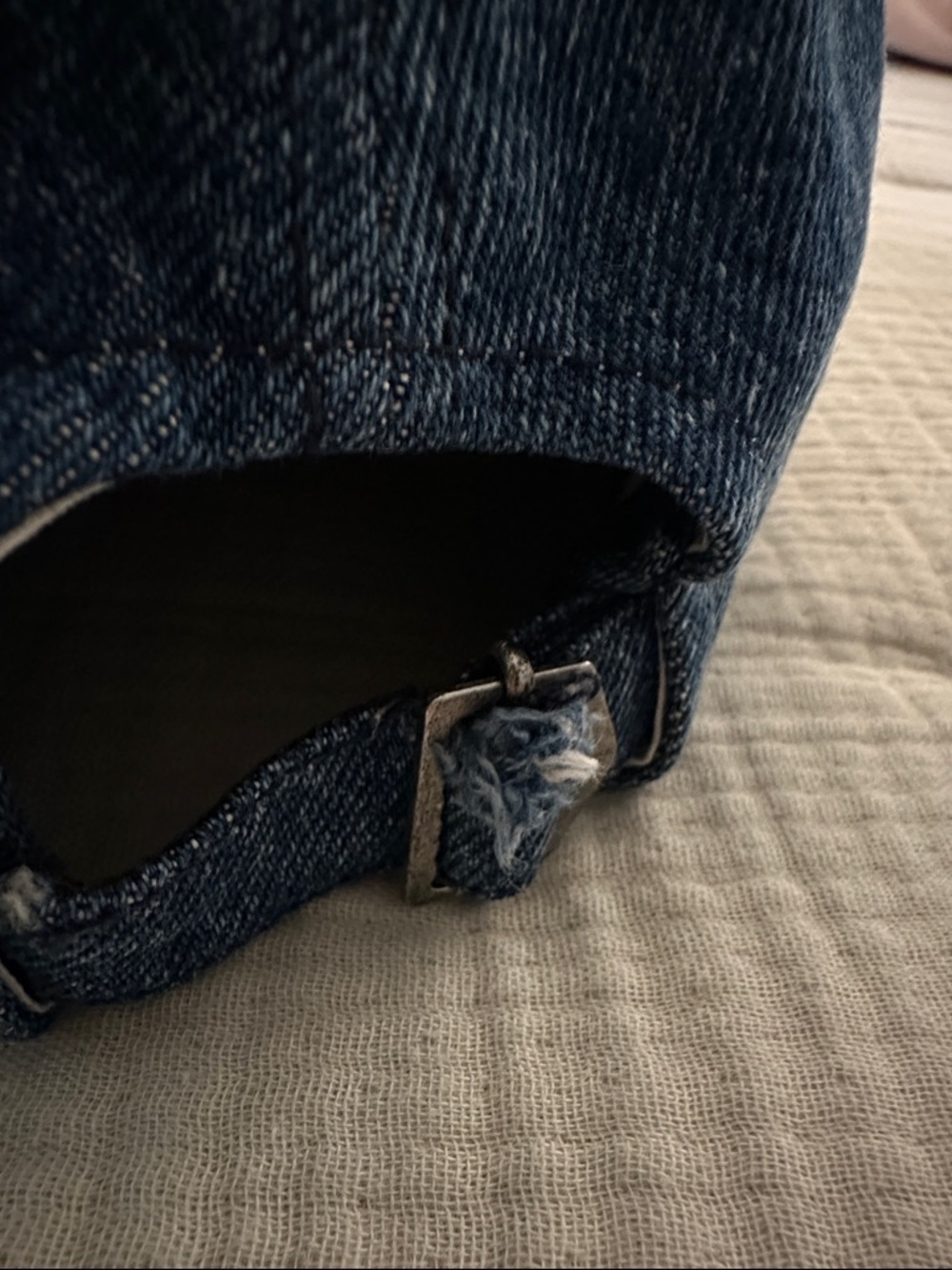 Isabel Marant Denim Blue Logo Baseball Cap - Picture 4 of 5